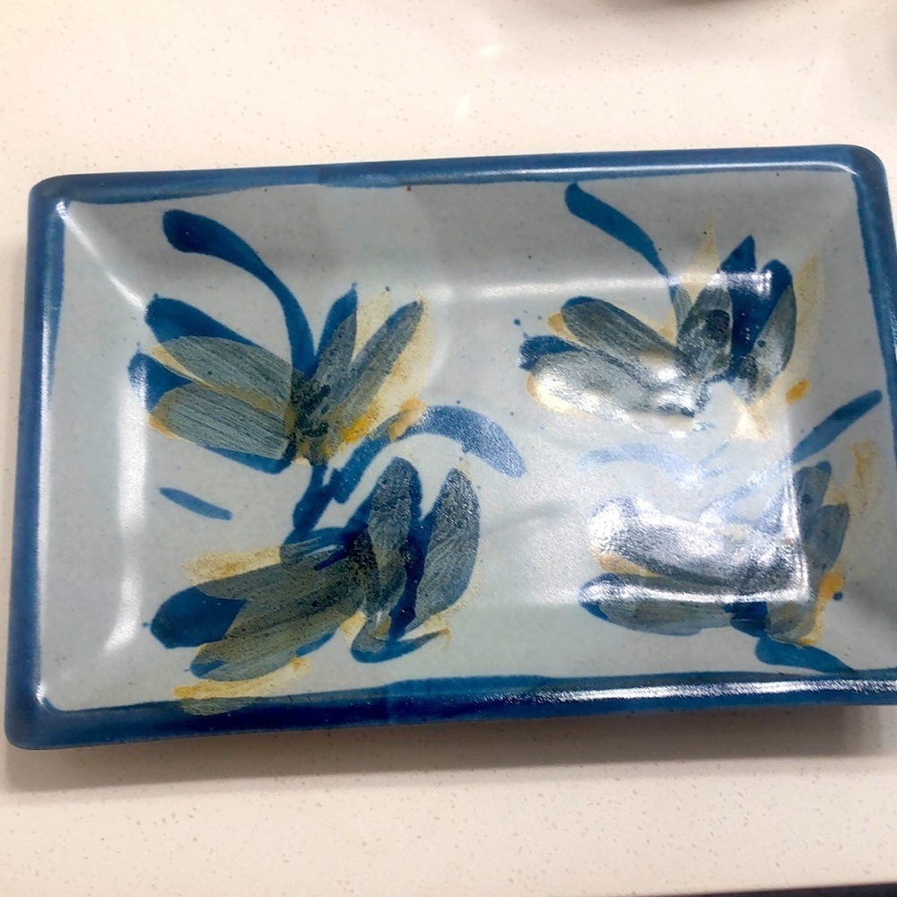 Saltspring Pottery Handmade Hand-painted Platter Canada